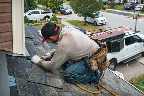 Professional Flat Roof Repair technician working in La Porte, IN